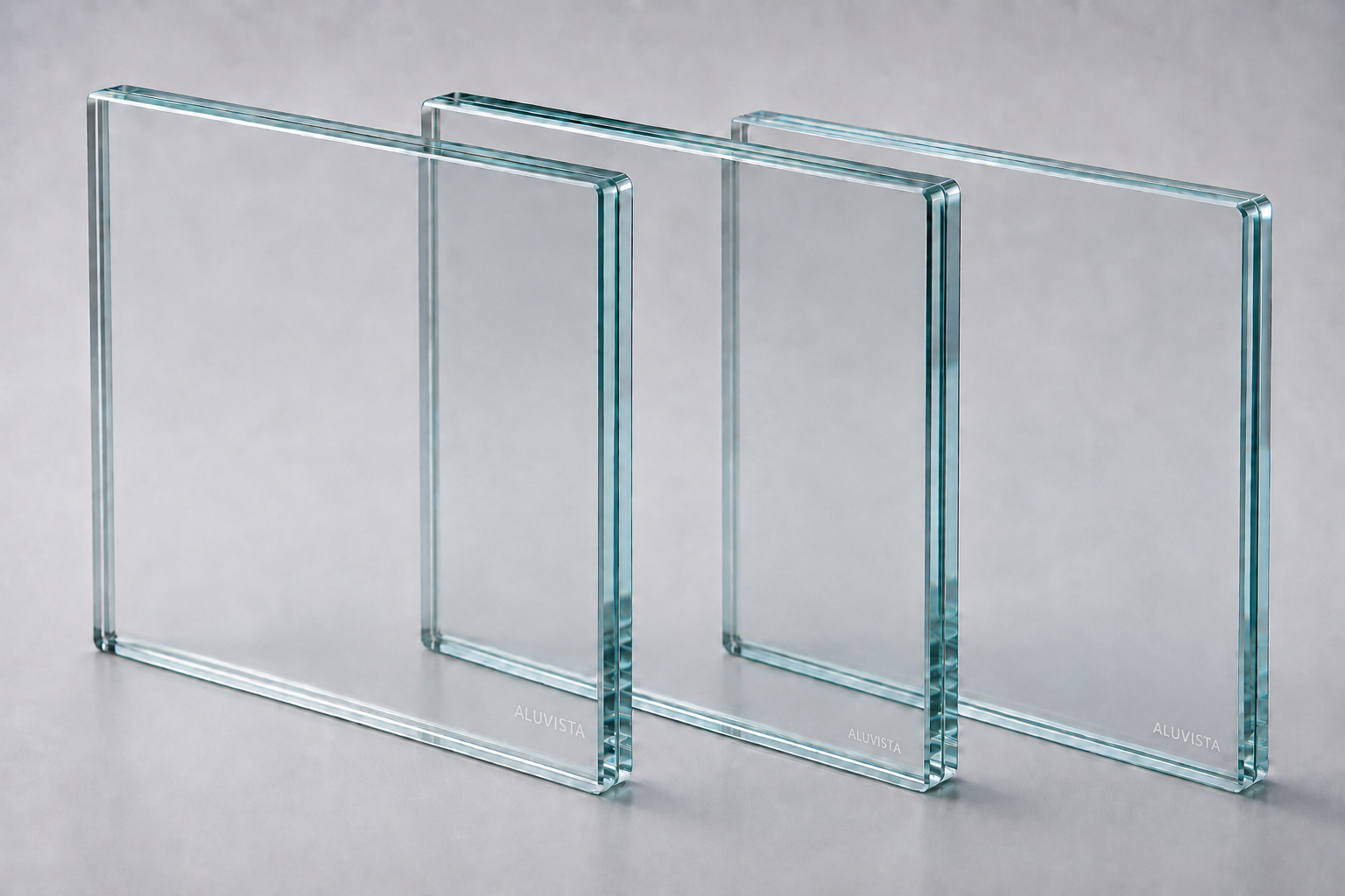 Tempered and laminated safety glass.