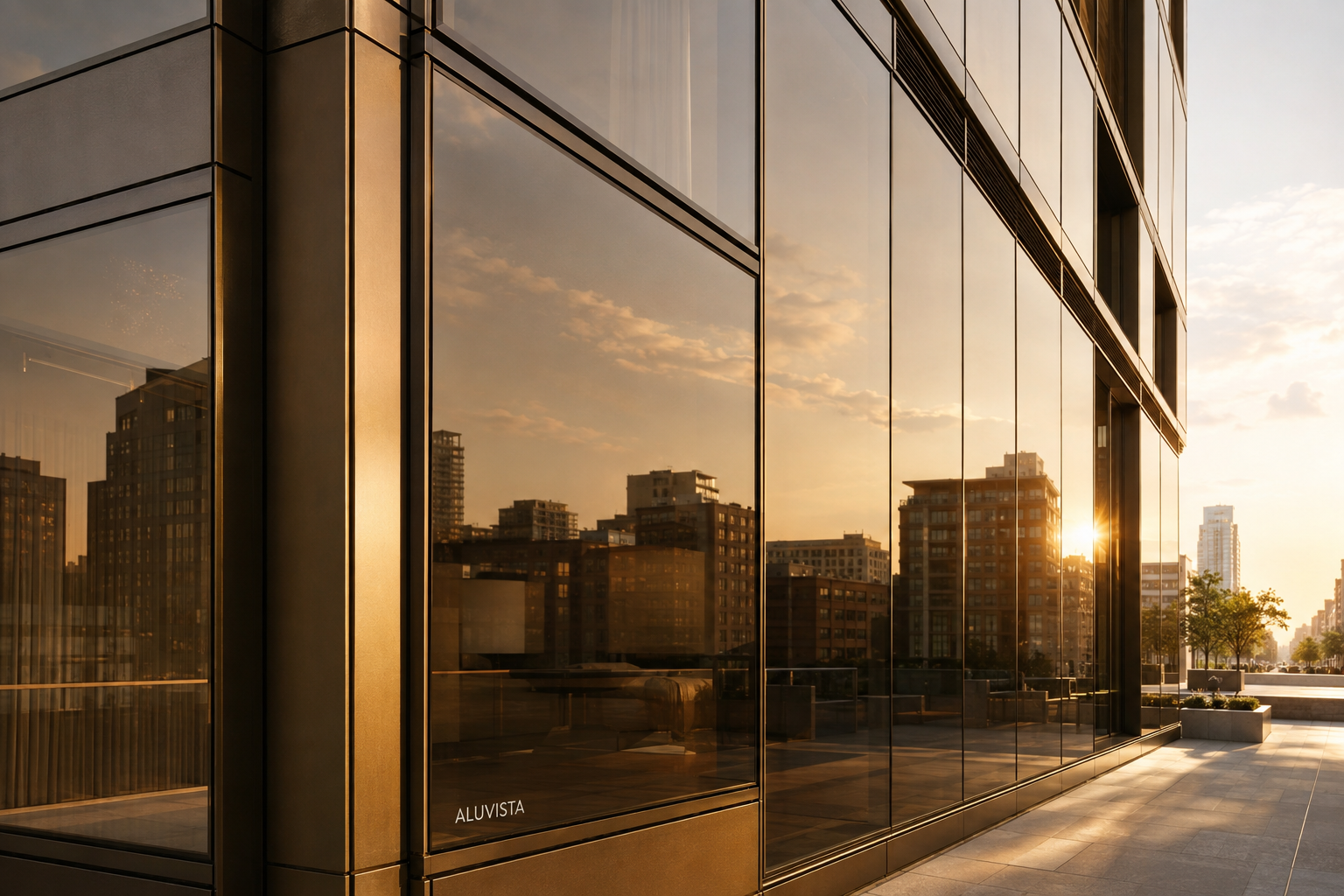 Facade and curtain wall glass. 2