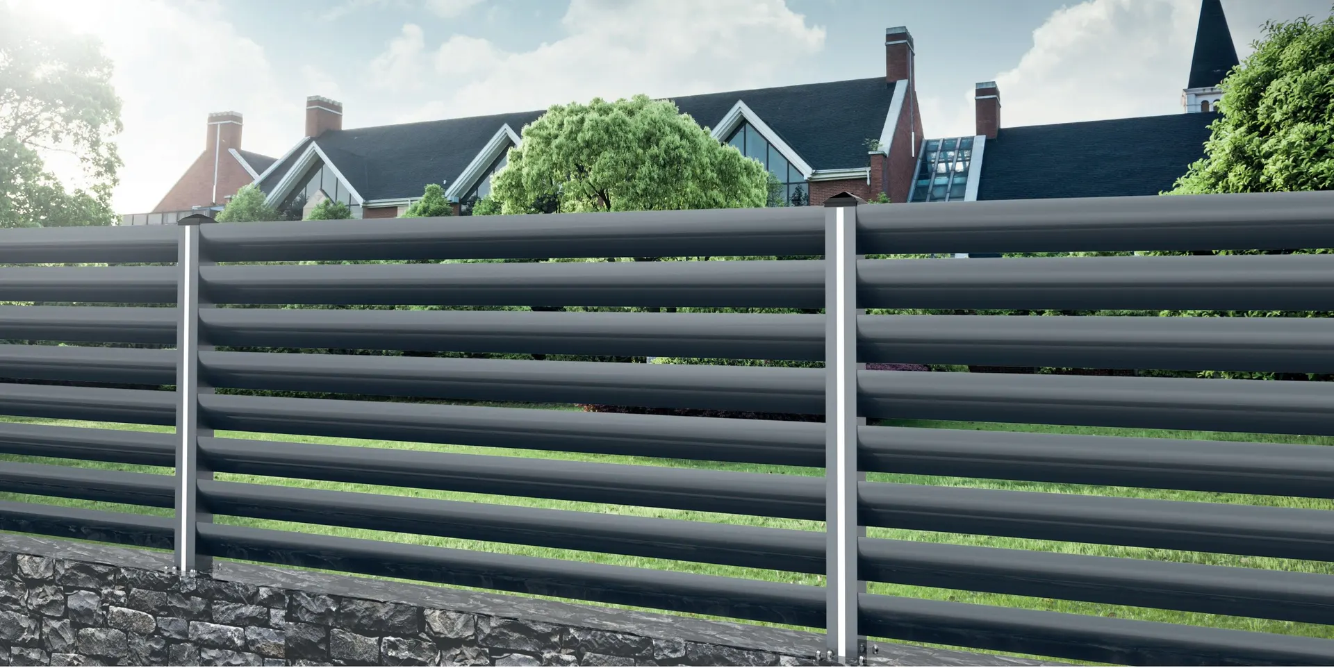 S Series — Curved Louver Fence