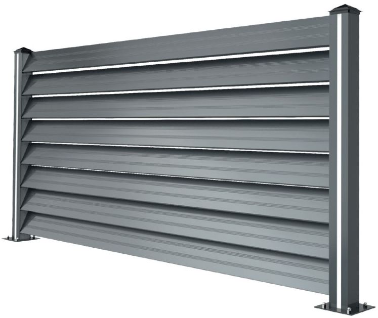 Y Series — Angled Louver Fence